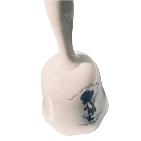 Hollie Hobbie Rare Bell Vintage 70’s, “Today Can Be The Start Of Something Good" - Picture 7 of 8